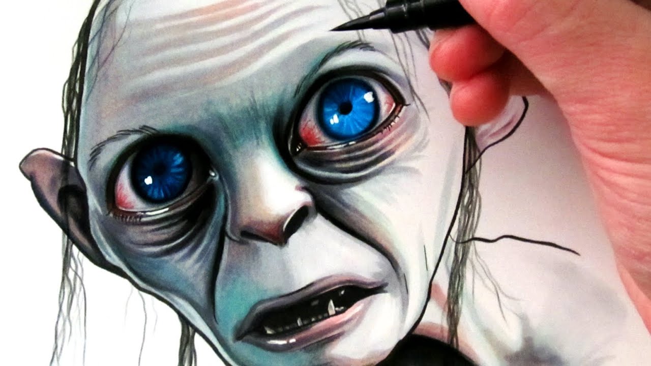 1280x720 Let's Draw Gollum - Gollum Drawing