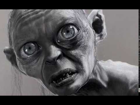 480x360 Time Lapse Gollum Drawing - Gollum Drawing