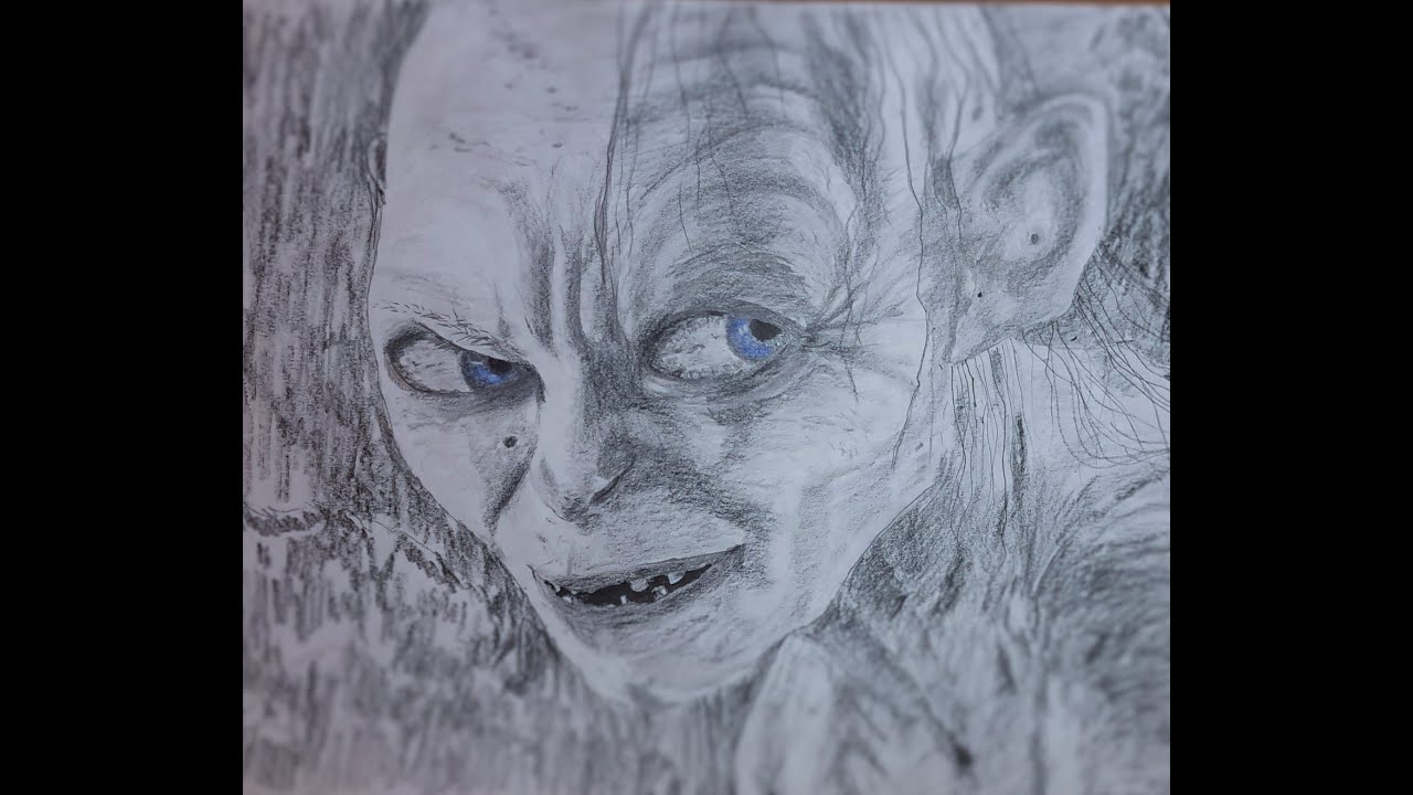 1280x720 Drawing Gollum - Gollum Drawing
