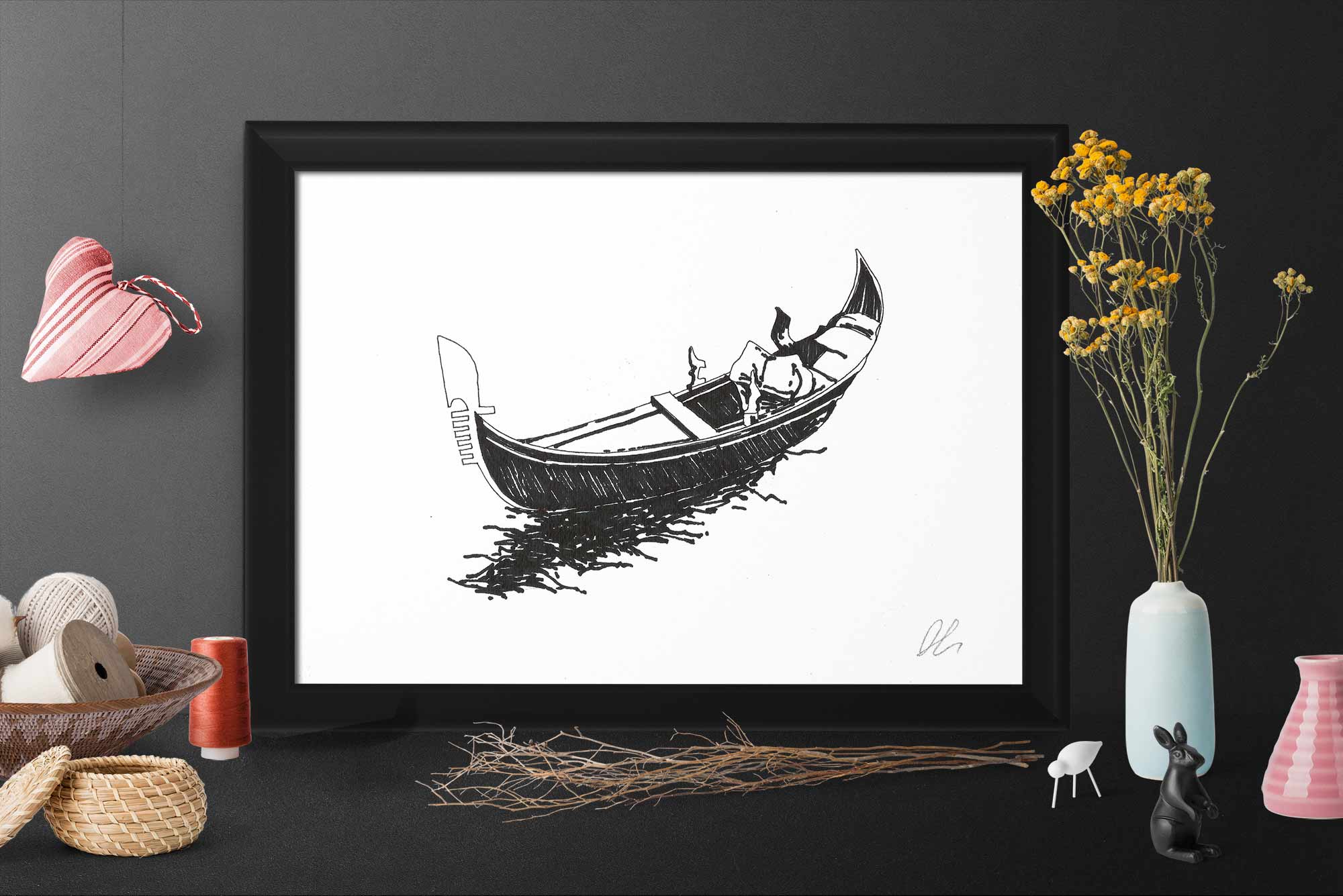 2000x1335 gondola drawing - Gondola Drawing