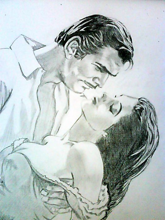 525x700 gone with the wind drawing - Gone With The Wind Drawing