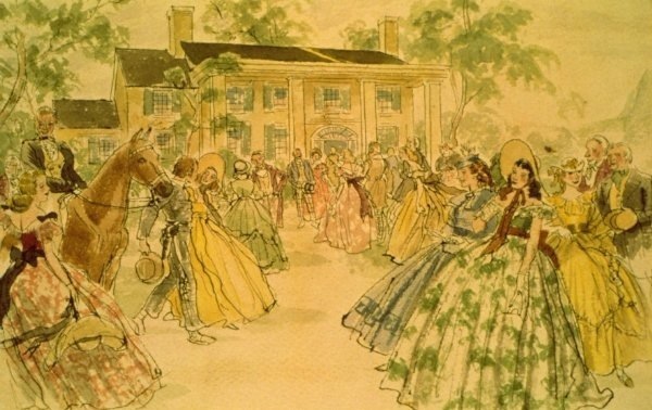 600x378 gone with the wind images gone with the wind drawing wallpaper - Gone With The Wind Drawing