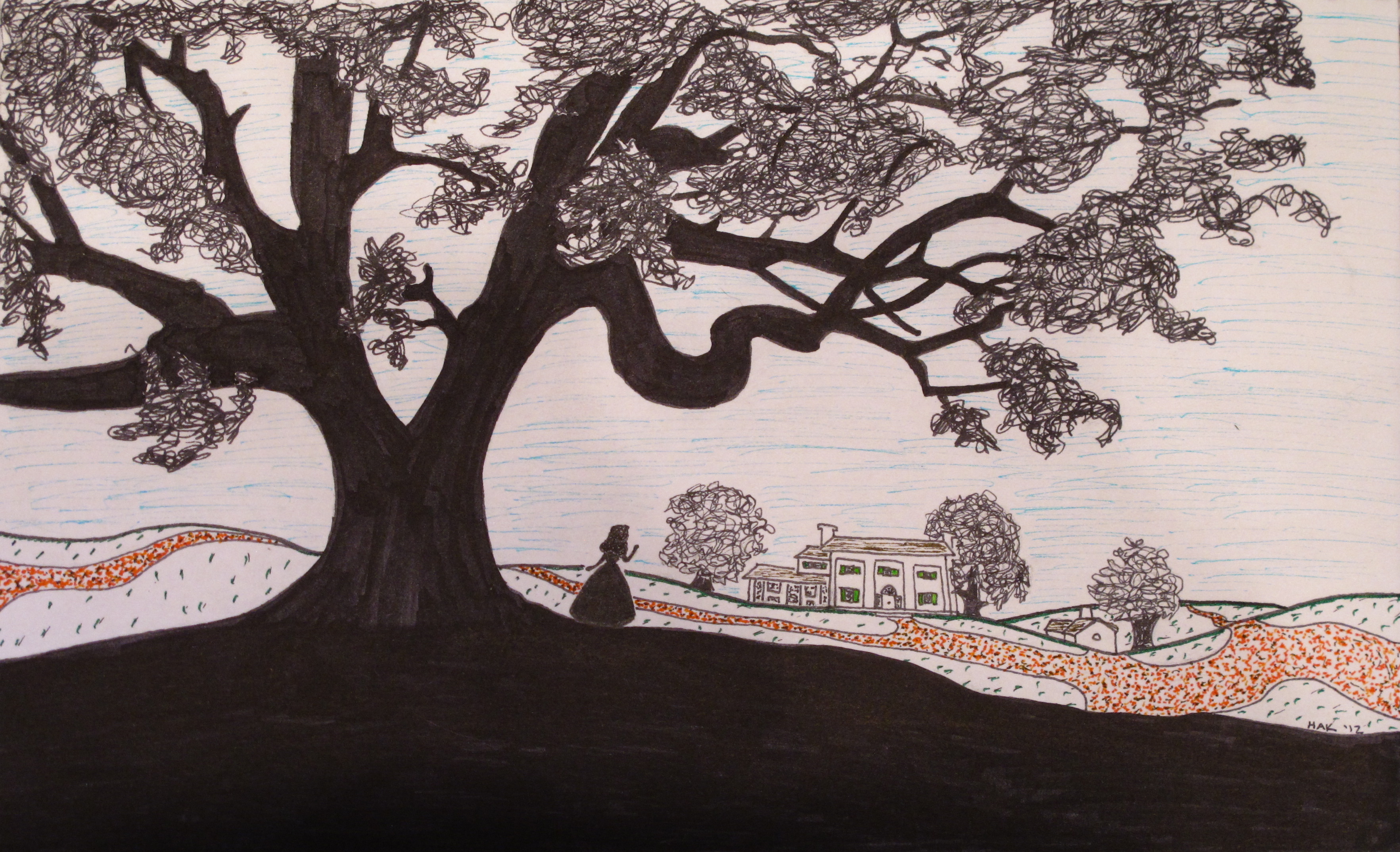 3530x2147 oh tara, my tara hanzzmade - Gone With The Wind Drawing