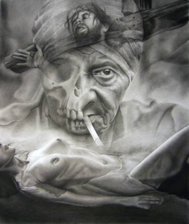 375x444 Good And Evil Drawing - Good And Evil Drawings