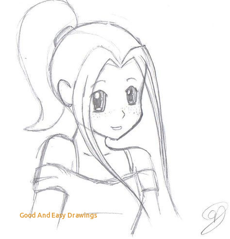 474x492 Good And Easy Drawings Cute Anime Girl Easy To Draw Google Search - Good Drawings