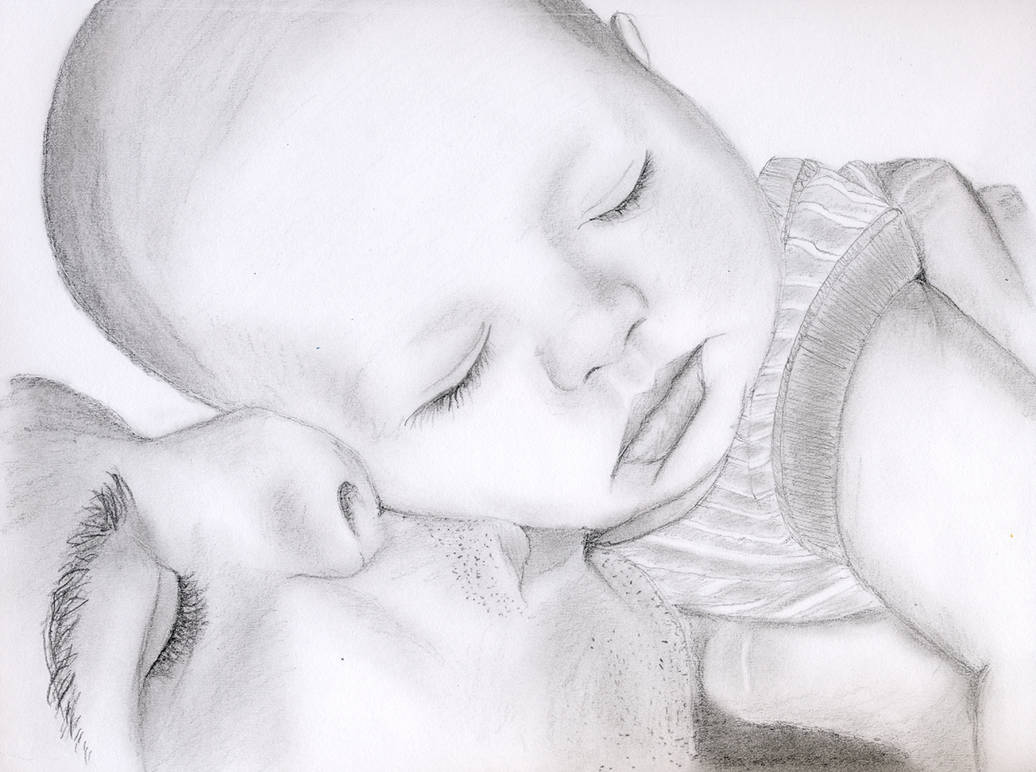 1036x772 Good Morning Son Drawing - Good Morning Drawing