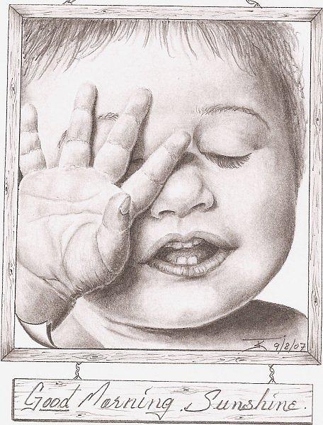456x600 Good Morning Sunshine Drawing - Good Morning Drawing