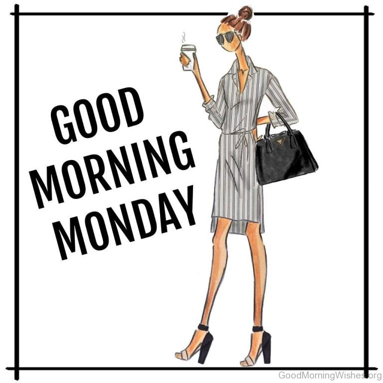 768x768 Monday Good Morning Wishes - Good Morning Drawing