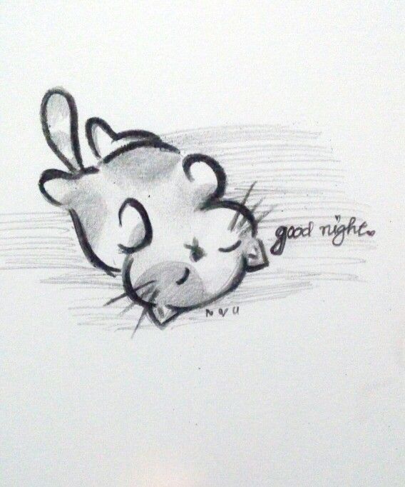 568x682 Night Drawing Cat For Free Download - Good Night Drawing