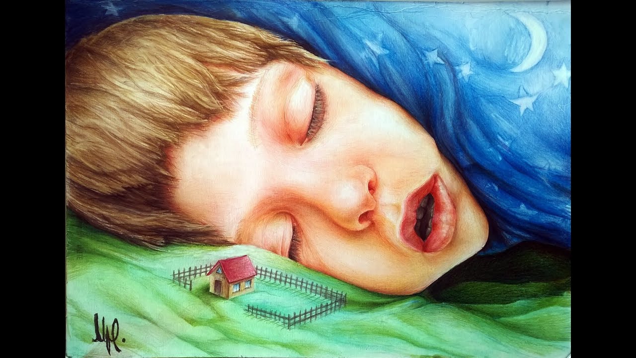 1280x720 Speed Drawing Good Night - Good Night Drawing