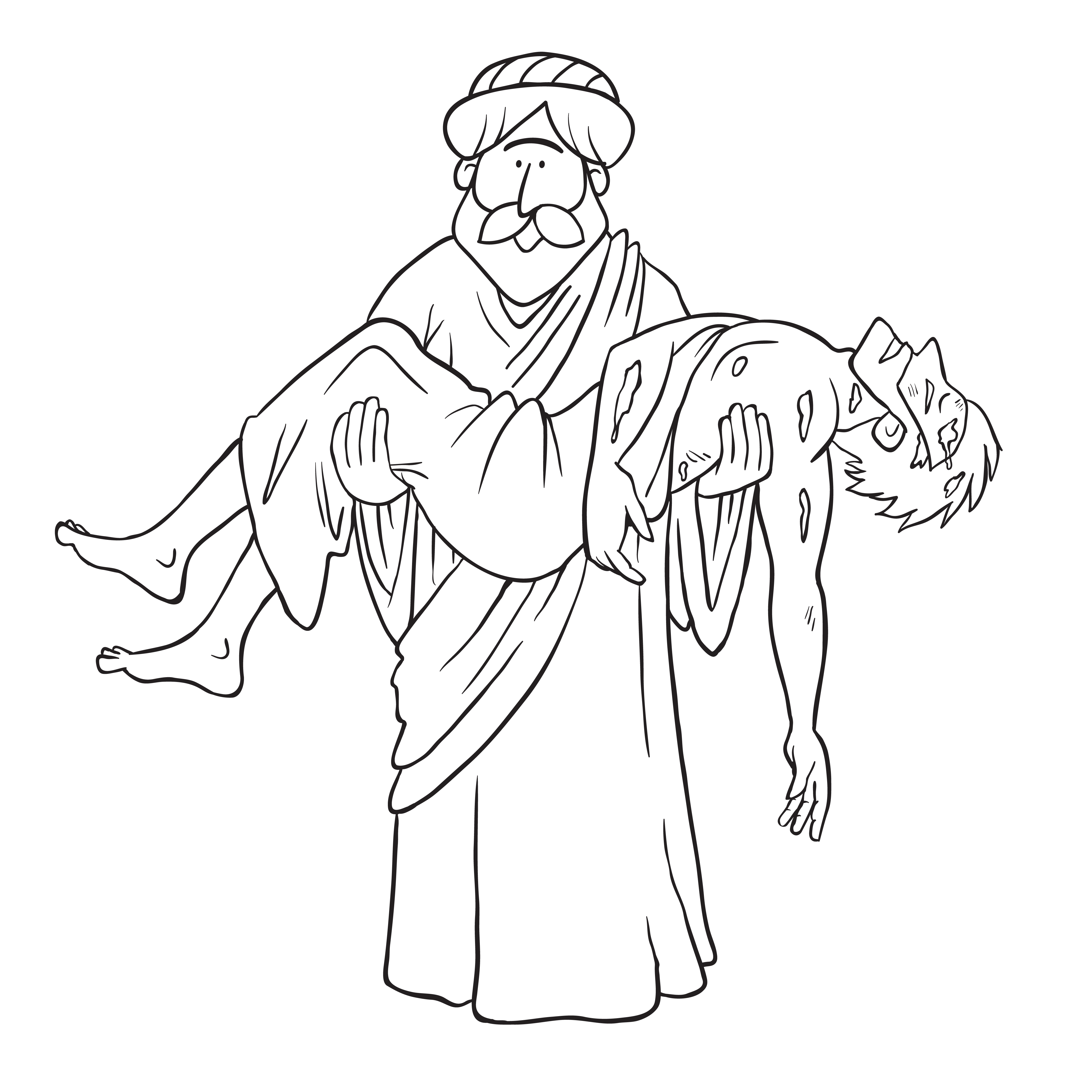 4333x4333 The Good Samaritan - Good Samaritan Drawing