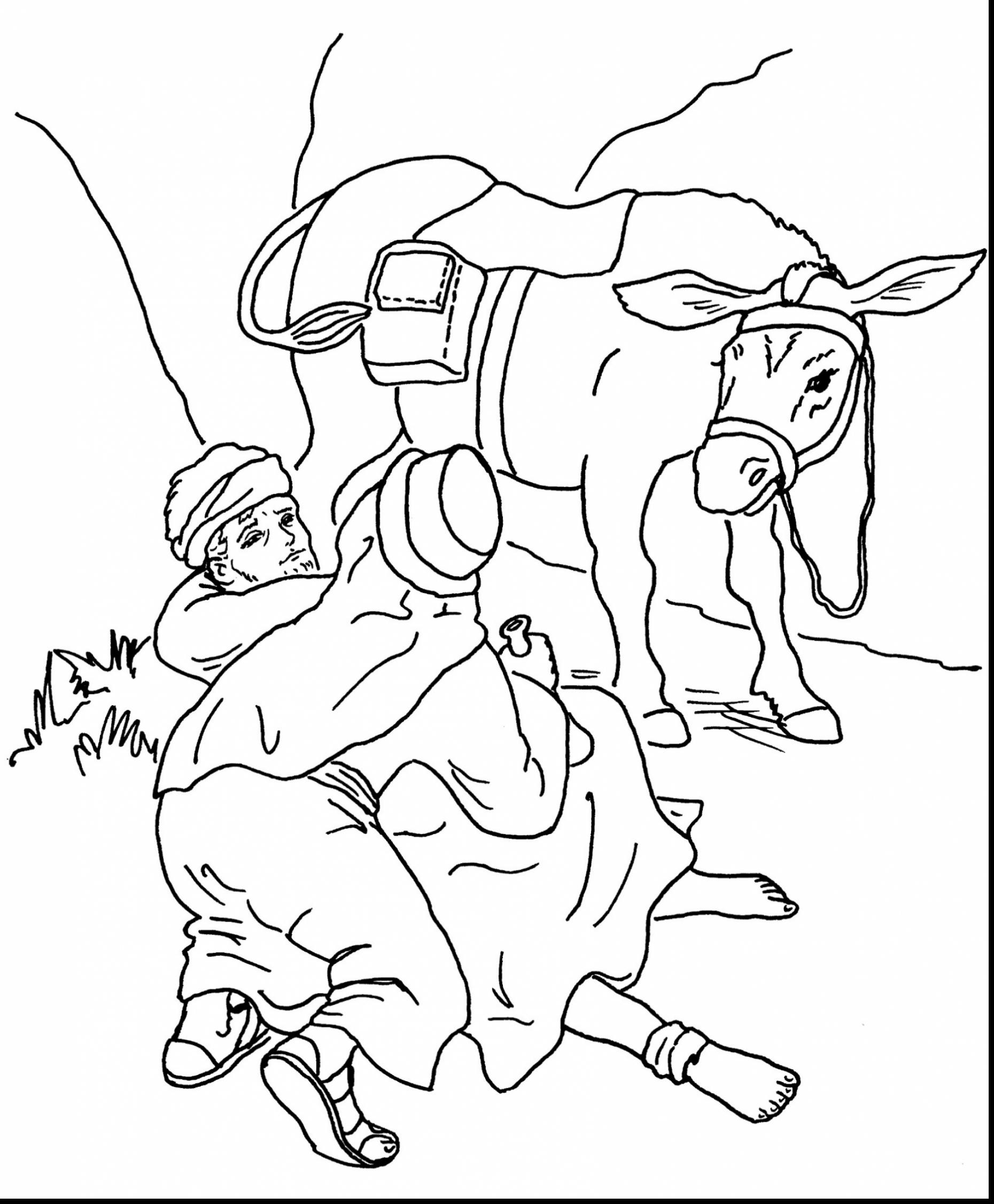 1860x2252 The Good Samaritan Coloring Page - Good Samaritan Drawing