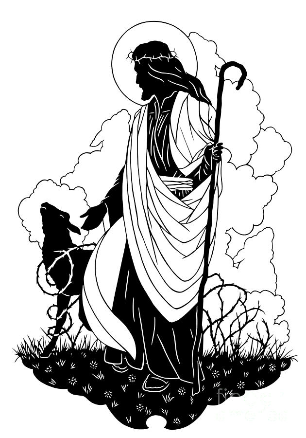 630x900 Good Shepherd - Good Shepherd Drawing