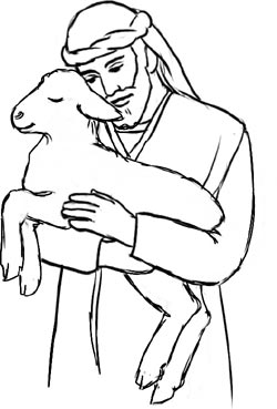 250x369 Good Shepherd Clip Art - Good Shepherd Drawing