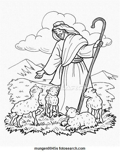 409x520 Shepherd Illustrations And Clipart Shepherd Royalty Free - Good Shepherd Drawing