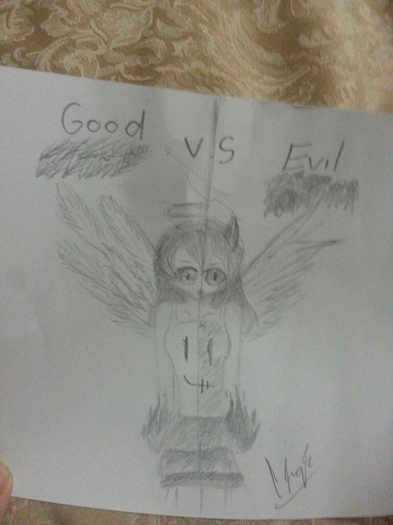 Good Vs Evil Drawing At Paintingvalley Com Explore Collection Of Good Vs Evil Drawing
