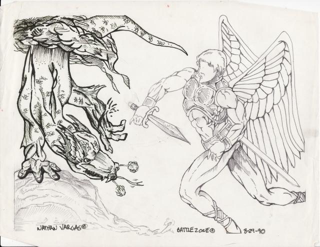 640x494 Good Vs Evil Nathan Vargas - Good Vs Evil Drawing