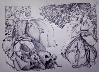 320x234 Good Vs Evil - Good Vs Evil Drawing