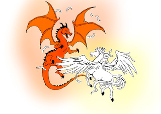 320x227 I Finished! Good Vs Evil Is Complete! Check My - Good Vs Evil Drawing