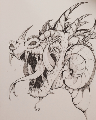 320x400 So Yeah I Forgot How Much I Love Drawing Dragons Goodbye Real Life - Goodbye Drawing