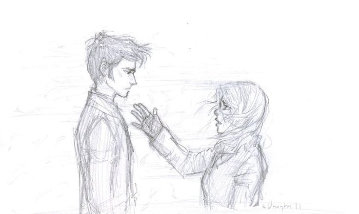 736x438 The Doctor And Rose Goodbye Drawing - Goodbye Drawing
