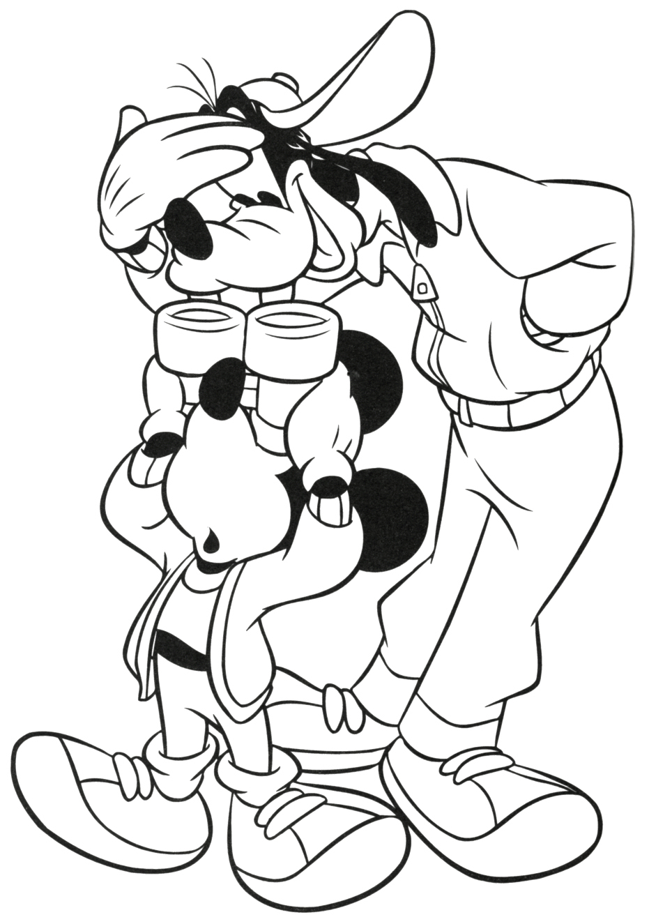 931x1325 goofy cartoon drawing and cartoon design kids coloring pages - Goofy Cartoon Drawing