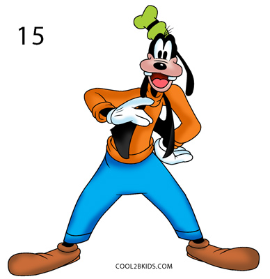 388x400 how to draw goofy - Goofy Cartoon Drawing
