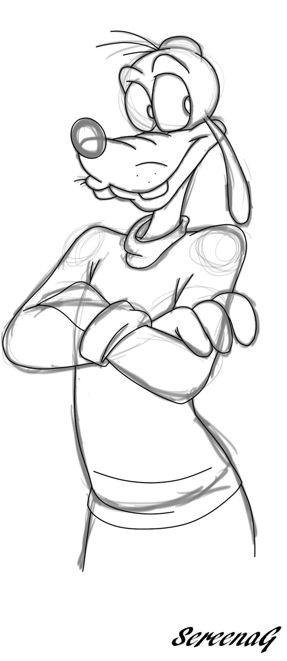 589x1356 Goofy Drawing - Goofy Drawing