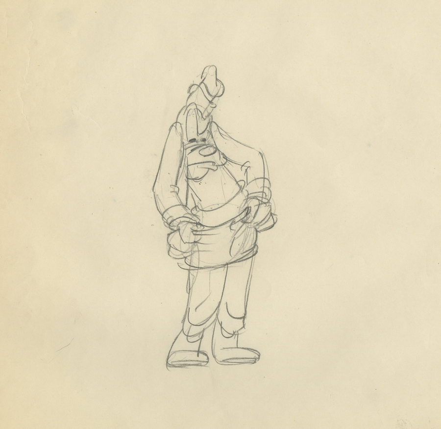 900x875 Goofy Production Drawing - Goofy Drawing