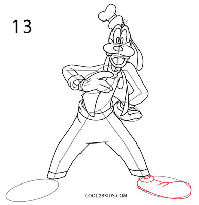 388x400 How To Draw Goofy - Goofy Face Drawing
