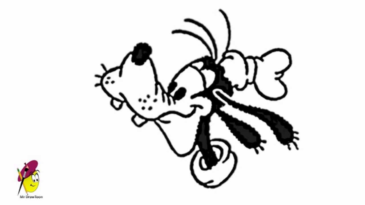 1280x720 Face Of Goofy - Goofy Face Drawing