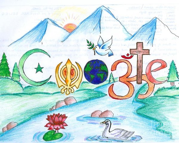 600x480 doodle google poster - Google Drawing