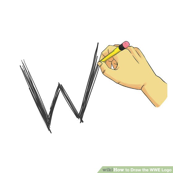 560x560 How To Draw The Wwe Logo Steps - Google Drawings Logo