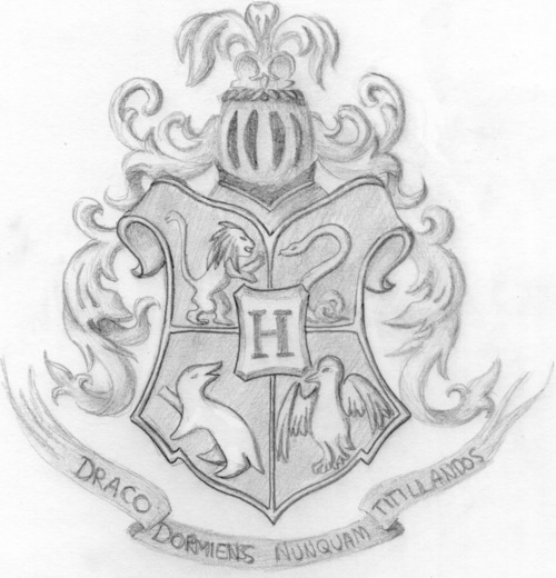 500x520 Hogwarts Drawings Logo - Google Drawings Logo