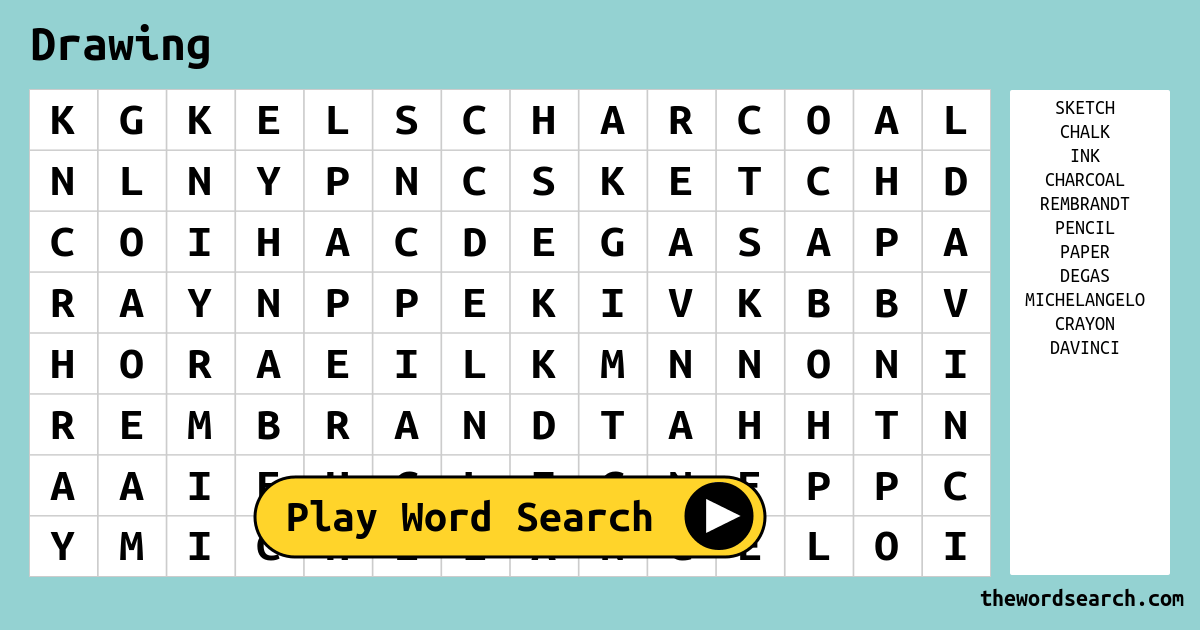1200x630 Drawing Word Search - Google Search By Drawing