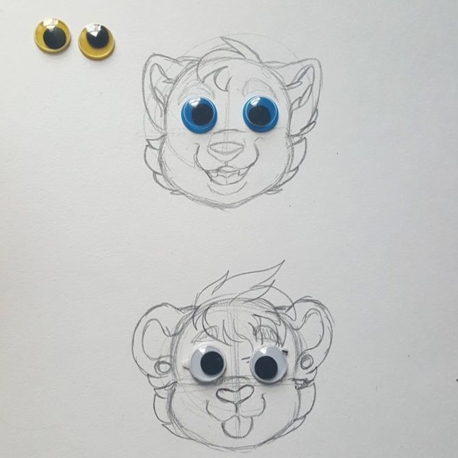 669x669 googly eye headshots the process furry amino - Googly Eyes Drawing