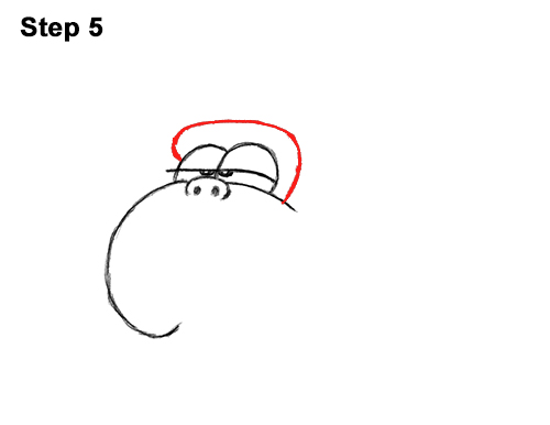 500x386 How To Draw A Gorilla - Gorilla Cartoon Drawing