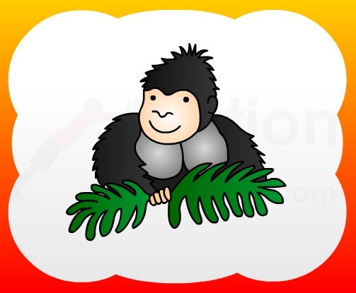 503x415 How To Draw Gorilla For Kids - Gorilla Drawing For Kids