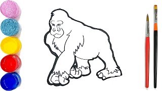 320x180 All Clip Of Drawing Gorilla For Kids - Gorilla Drawing For Kids