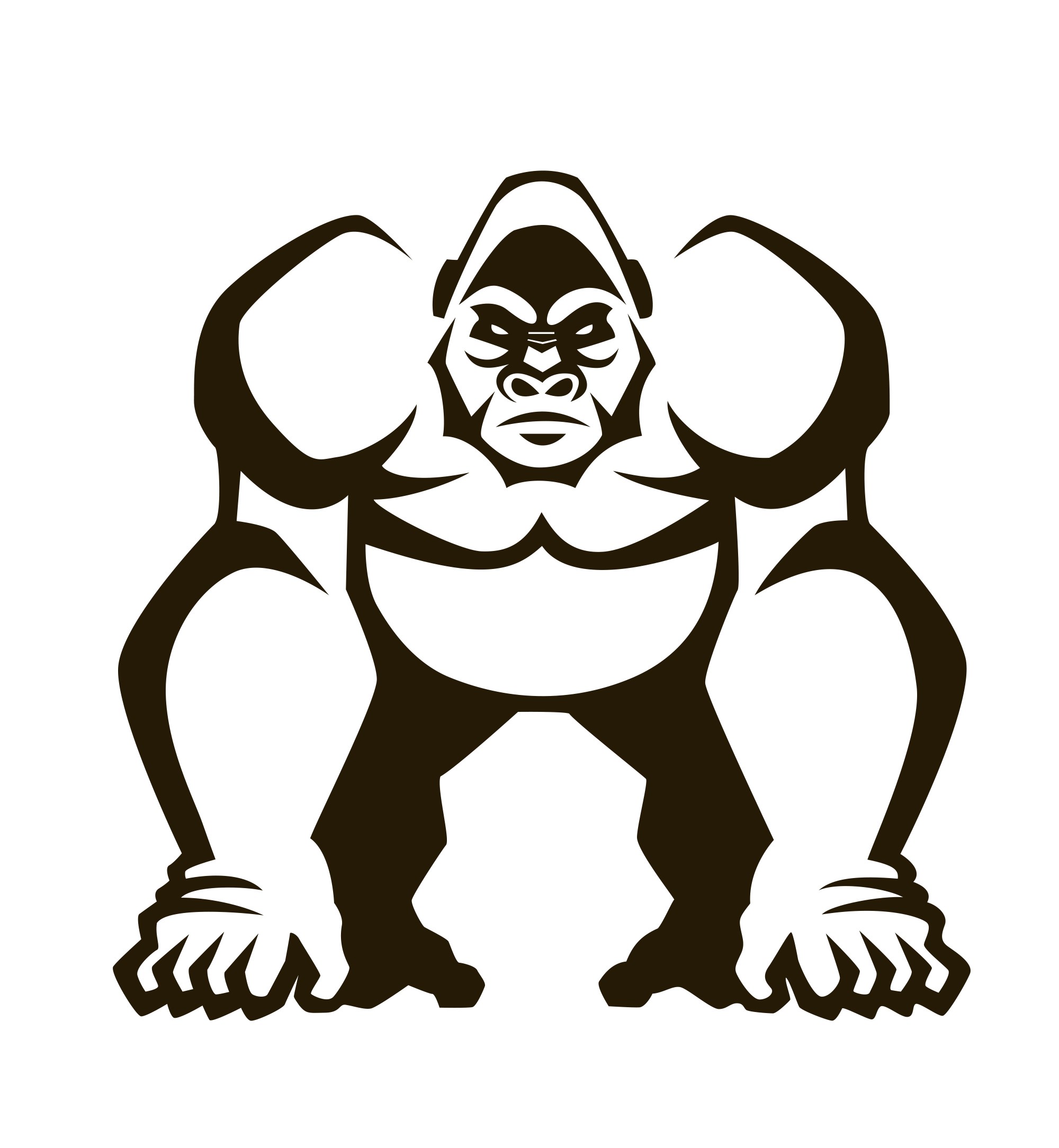 silverback gorilla cartoon images