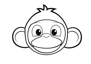 300x210 Gorilla Face Drawing For Kids How To Draw Harambe Gorilla Stepstep - Gorilla Face Drawing