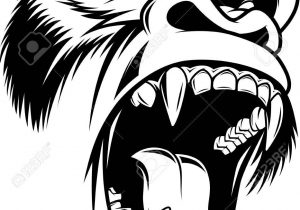 300x210 Gorilla Head Drawing The Graphic Image Of The Monkey, Monkey Head - Gorilla Head Drawing