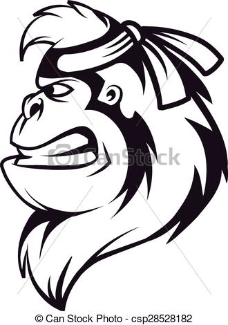 330x470 Huge Collection Of 'gorilla Head Drawing' Download More Than - Gorilla Head Drawing