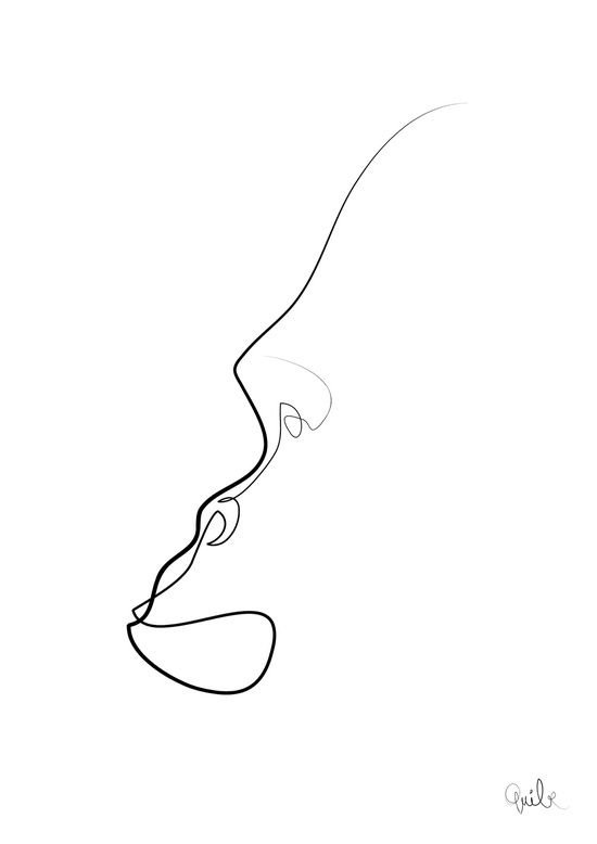 550x778 One Line Gorilla Graphics Doodle Tattoo, Creative Tattoos - Gorilla Line Drawing