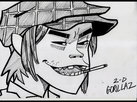480x360 how to draw d from gorillaz - Gorillaz Drawing