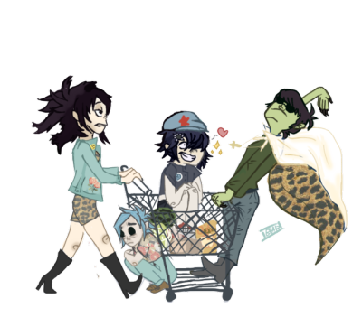 400x372 gorillaz drawing tumblr - Gorillaz Drawing