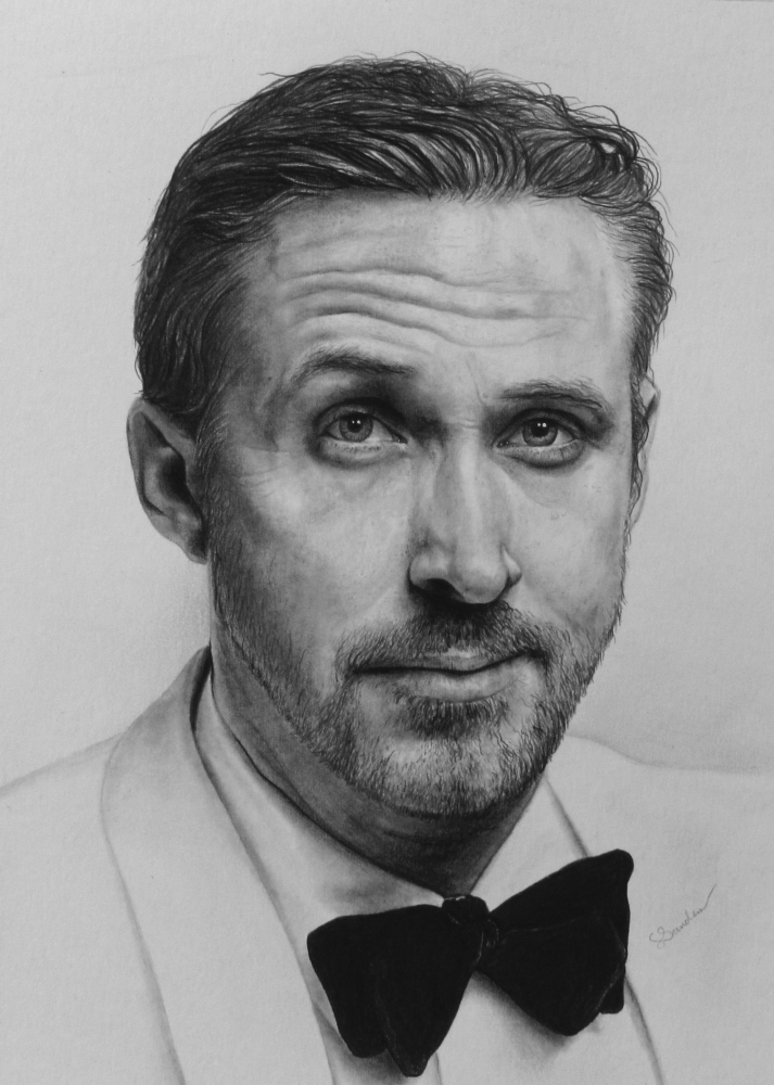 713x1000 Portrait Of Ryan Gosling - Gosling Drawing