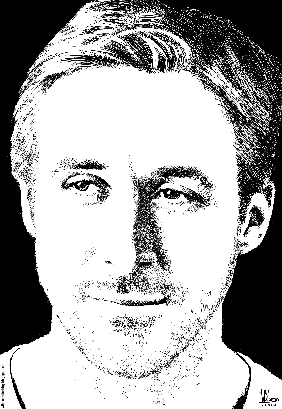 900x1302 Ryan Gosling - Gosling Drawing