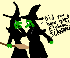 300x250 Witch Gossip Drawing - Gossip Drawing