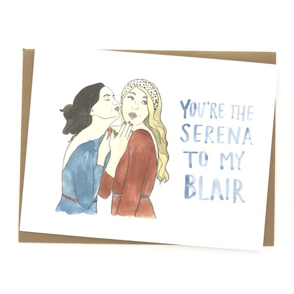 600x600 gossip girl blair and serena avery campbell art - Gossip Girl Drawing